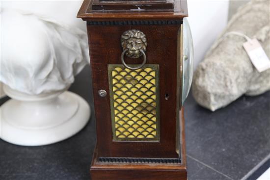 A Regency mahogany bracket clock, Manders, Windsor, height 36cm